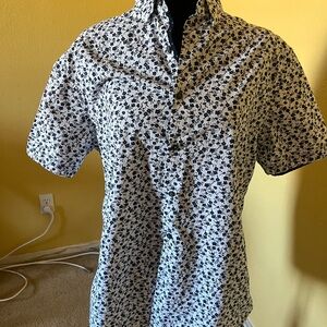 Cactus Black and White Patterned Casual Shirt